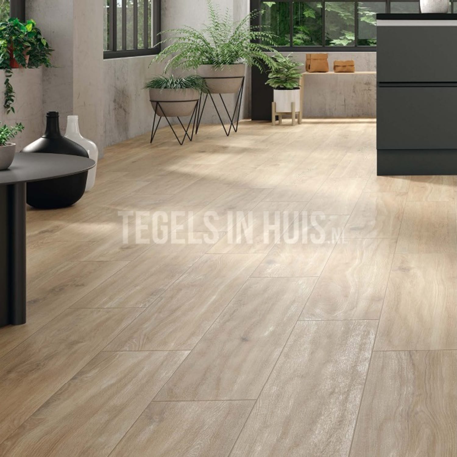 Houten tegel acaciahout FSC®-gecertificeerd set van 11 30x30cm