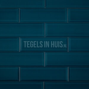 metro wandtegel 10x30 havana craquele deep sea blauw