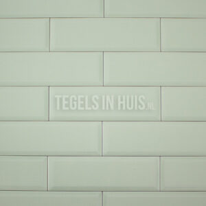 metro wandtegel 10x30 havana craquele green sea licht groen