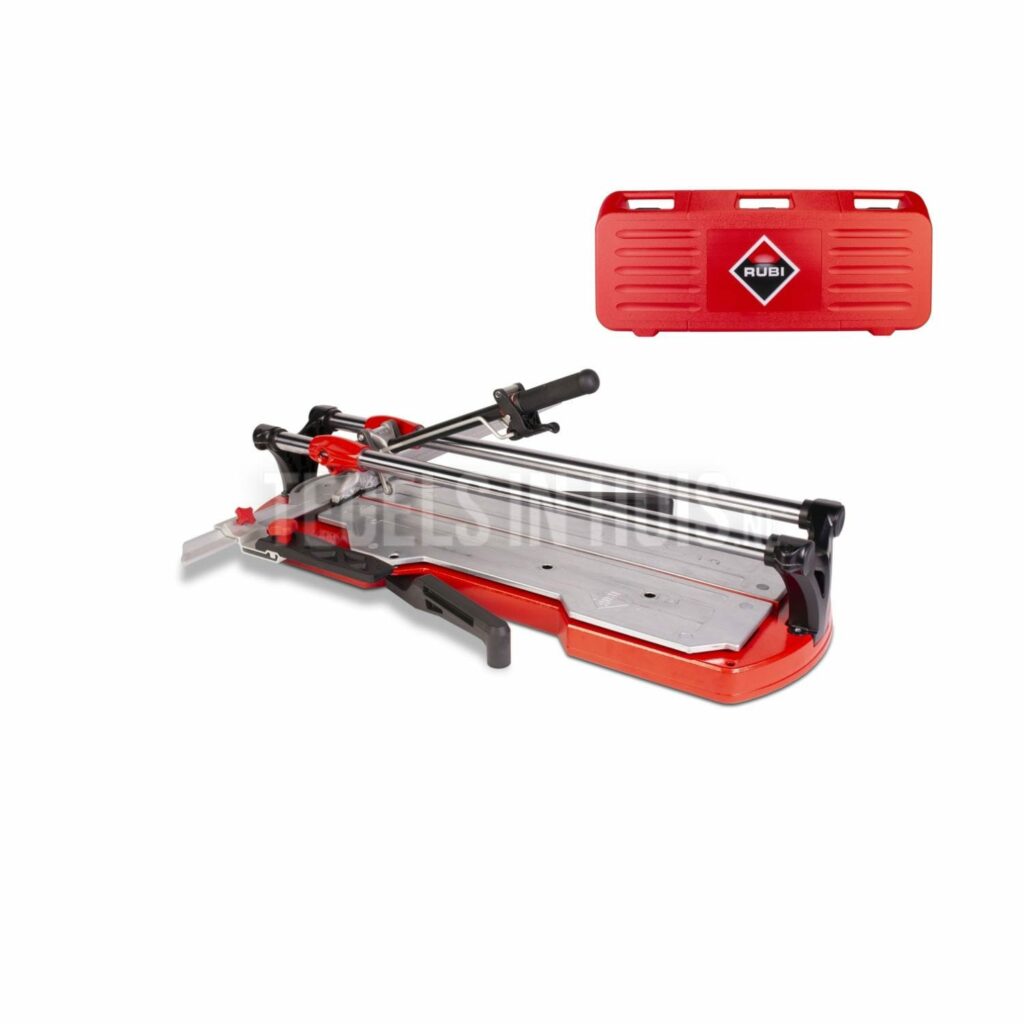 VEVOR Handtegelsnijder, 120 cm, professionele tegelsnijder met dubbele stalen geleiding en 2 antislip voeten, ergonomische antislip handgreep, verstelbare ladder
