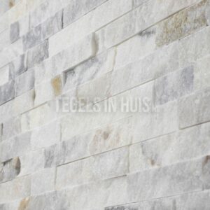 steenstrip brickstone arabescato goud grijs 15.2x61