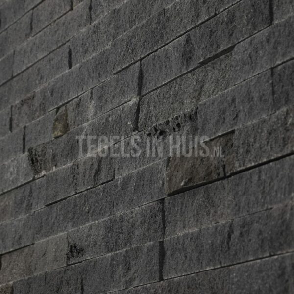 steenstrip brickstone basaltine zwart 15.2x61