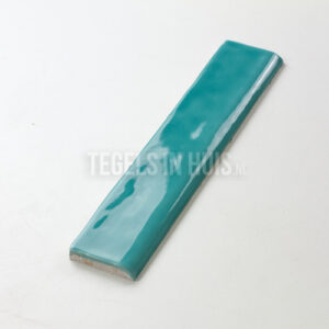 eindstrip handvorm 5x25 aquamarine blauw groen teal bullnose