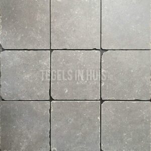 vloertegel belgisch hardsteenlook grijs 20x20cm getrommeld beperkt beschikbaar