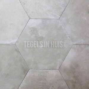 Hexagon Decor – Zeshoek tegels Zilver 25x30cm