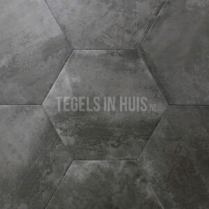 Hexagon Decor – Zeshoek tegels donker grijs 25x30cm