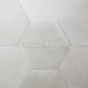 Hexagon Decor – Zeshoek tegels Zilver 25x30cm