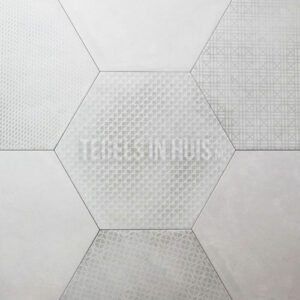 Hexagon Decor – Zeshoek tegels licht grijs 25x30cm