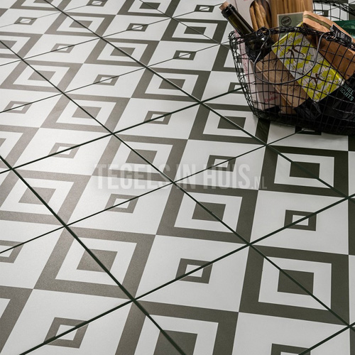 vloertegel brixton 45x45 cm ( 4 in 1 tegel ) vintage