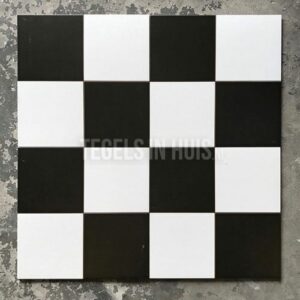 vloertegel checker 45x45 cm ( 4 in 1 tegel ) vintage