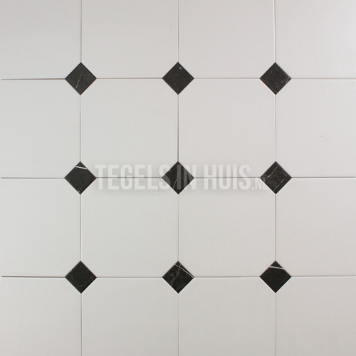 vloertegel octagon wit 20x20