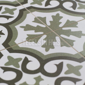 vloertegel berkeley essence eden groen 45x45 cm ( 4 in 1 tegel ) vintage