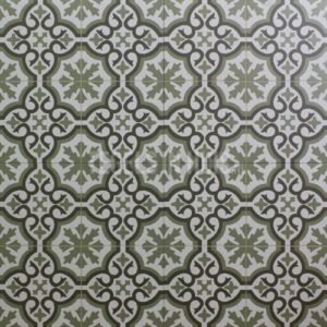 Vloertegel Berkeley Essence Eden groen 45×45 cm ( 4 in 1 tegel ) vintage