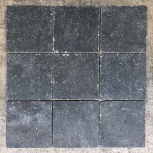 vloertegel new belgium stone hardsteen look zwart 20x20cm getrommeld uitverkocht