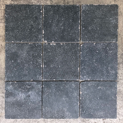 vloertegel new belgium stone hardsteen look zwart 20x20cm getrommeld uitverkocht
