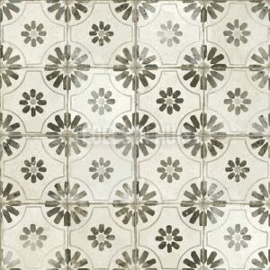vloertegel fs blume black zwart 45x45cm 4 in 1