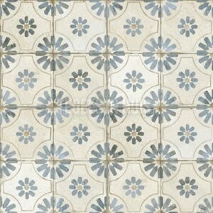 vloertegel fs blume blue blauw 45x45cm 4 in 1