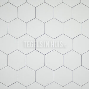 vloertegel hexagon 11,6x10,1 mat wit