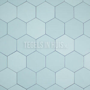 vloertegel hexagon 11,6x10,1 mat blue clair licht blauw