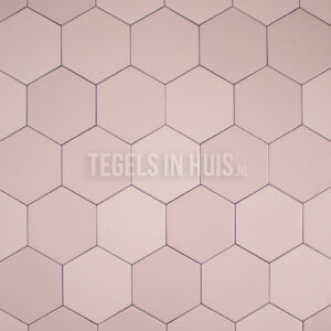 vloertegel hexagon 11,6x10,1 mat roze