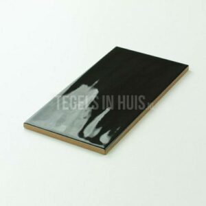 wandtegel artic handvormlook 10x20cm zwart