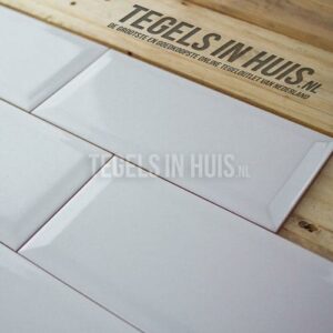 Wandtegel 10x20cm metro marmer carrara bianco mat