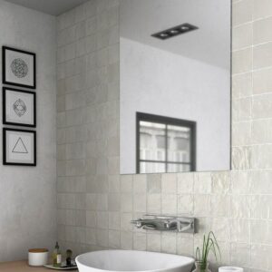 Wandtegel 10×10 beige handvormlook creme