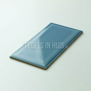wandtegel metrotegel 10x20 craquele marine blauw