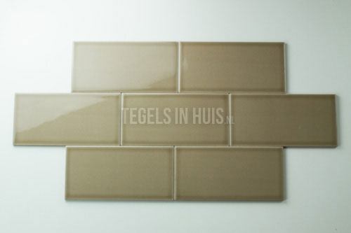 wandtegel 10x20 cm vt maple bruin glans