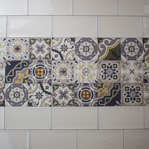 wandtegel artic handvormlook 10x20cm olite decor mix glans creme