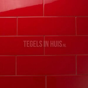 wandtegel 10thirty 10x30 cm rood glans