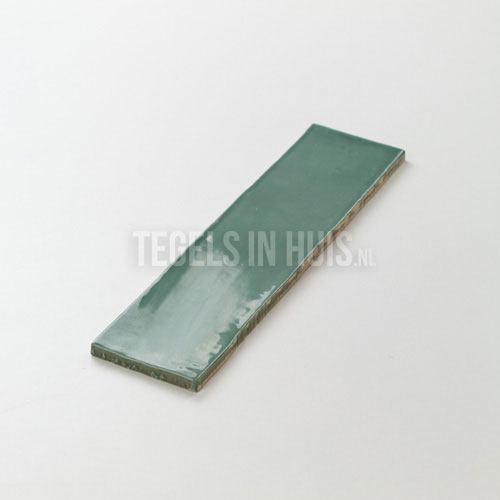 eq langwerpige witjes 7,5x30 cm handvorm wandtegel glans jade groen