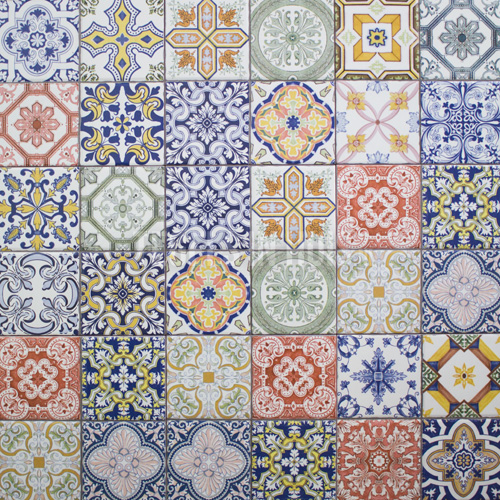 wandtegel 20x20 zaragon glans kleur mix decor