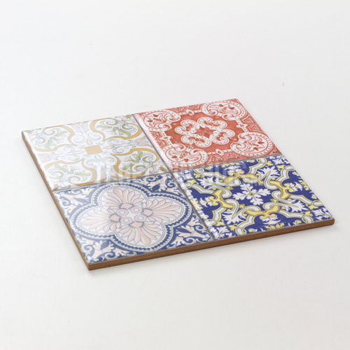 wandtegel 20x20 zaragon glans kleur mix decor