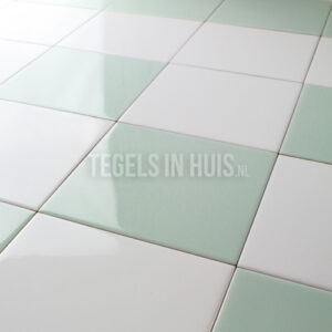 wandtegels verde licht groen glans 15x15