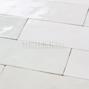 handvorm wandtegel 6,5x20 wit random glans