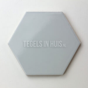 Wandtegel Scale Hexagon – honingraad – 6-hoekig licht grijs 12,4×10,7