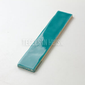 wandtegel handvorm 5x25 aquamarine blauw groen teal