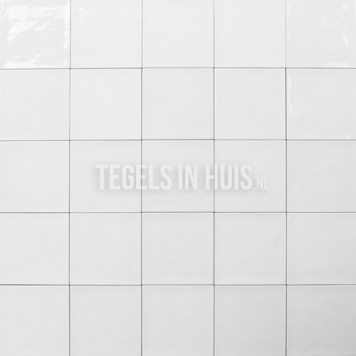 handvorm wandtegel 13x13 wit soft glans
