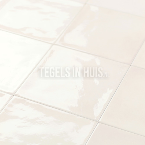 handvorm wandtegel 13x13 beige soft glans