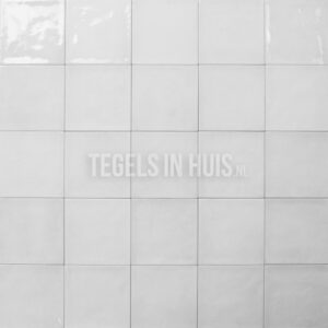 handvorm wandtegel 13x13 grijs soft glans
