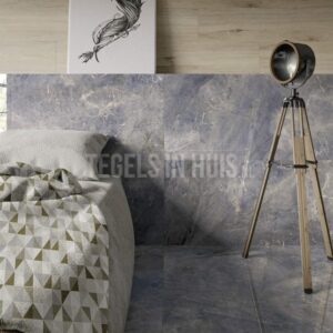 vloer en wandtegel marmer blauw 60x120 gepolijst gerectificeerd