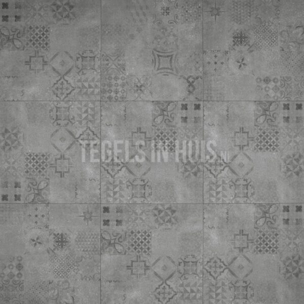 vloertegel betonico decor grijs 60x60 (59,8x59,8) r10 gerectificeerd