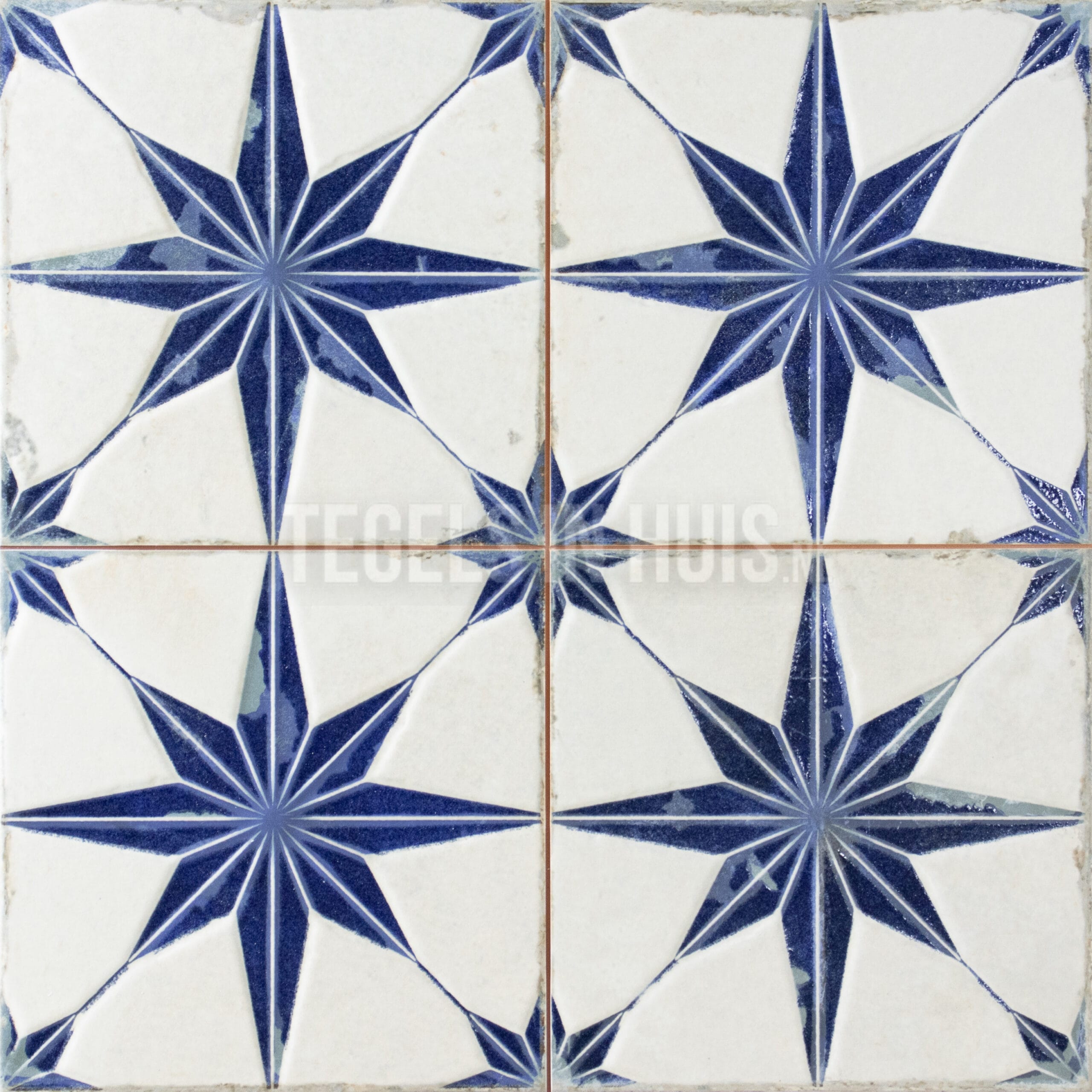 vloertegel fs star blauw 45x45 4 in 1 3d r10