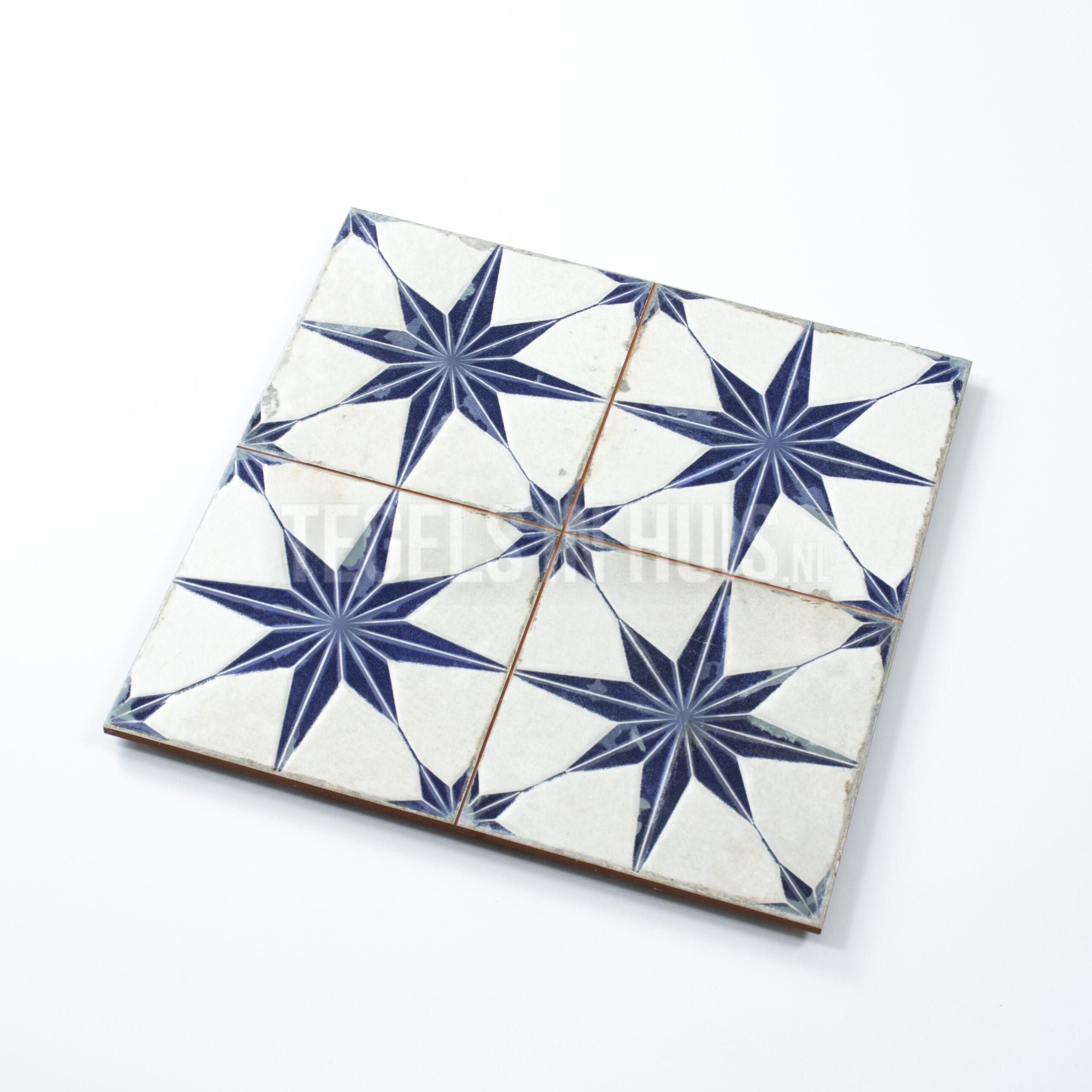 vloertegel fs star blauw 45x45 4 in 1 3d r10