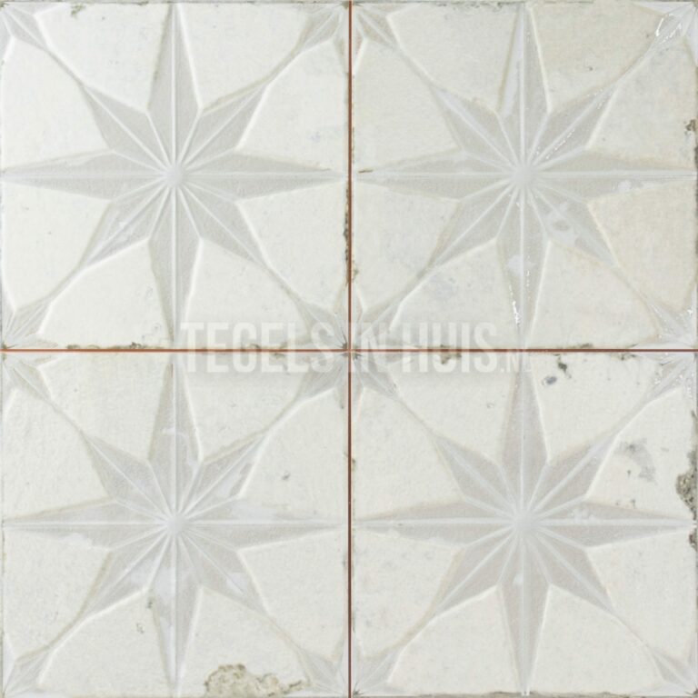 vloertegel fs star wit 45x45 4 in 1 3d r10