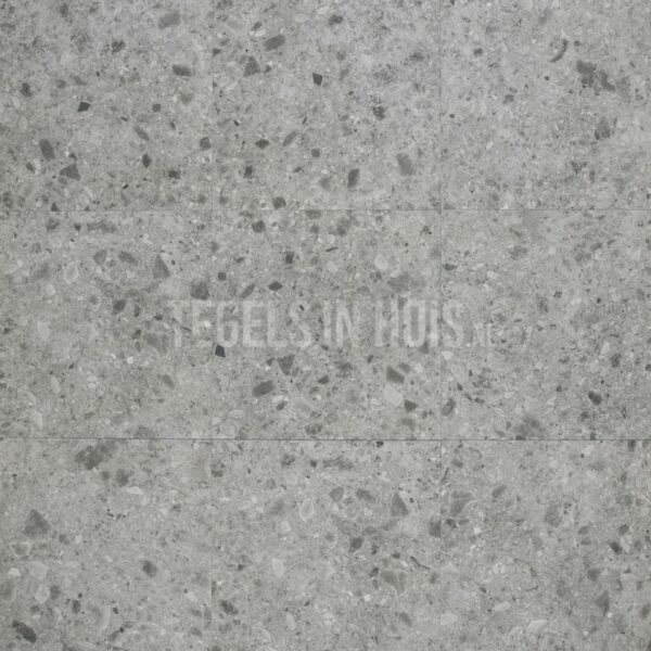 vloertegel g stone terrazzo licht grijs 60x60 r10 gerectificeerd full body