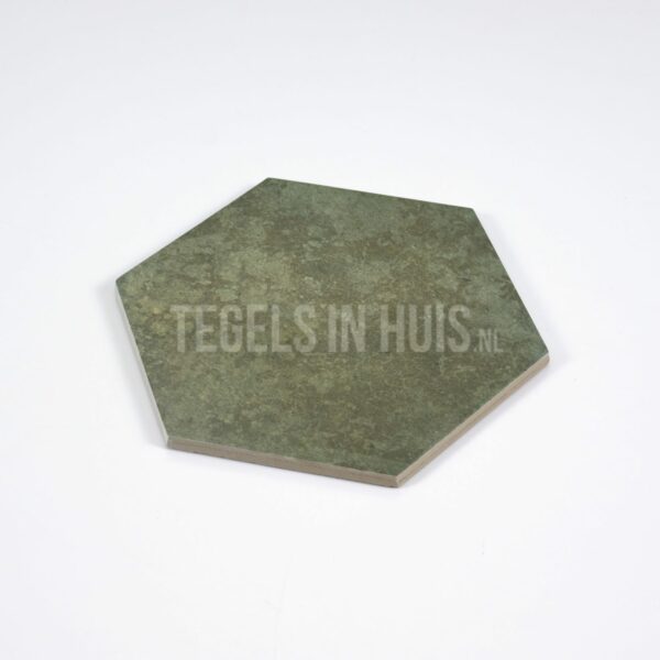 vloertegel hexagon random jungle groen 17,5x20cm