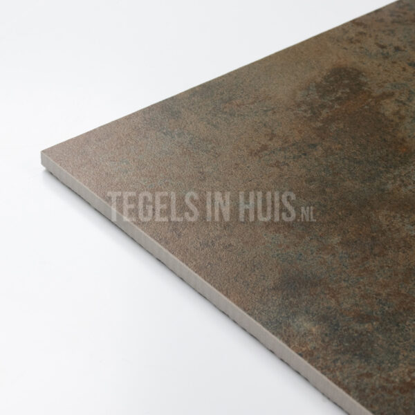 vloertegel metallique cobre bruin lappato 60x60 gerectificeerd full body