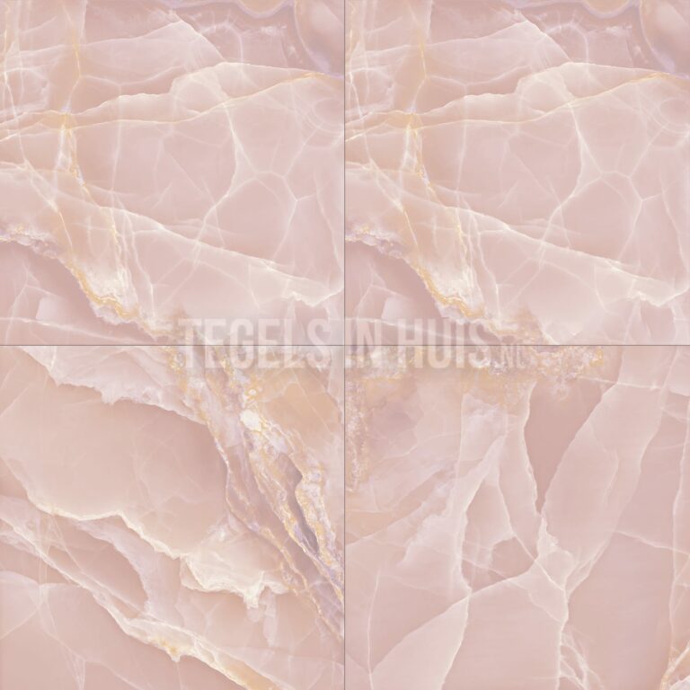 vloertegel onix marmer roze gepolijst 120x120 gerectificeerd (minimale afname van 57,6 m2)